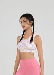 New Fashion UTPALA Multicolor V-Neck Workout Bra High Support | Yoga | Gym - B23P0001