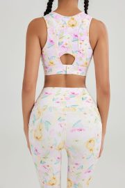 New Fashion UTPALA Multicolor V-Neck Workout Bra High Support | Yoga | Gym - B23P0001 - Image 4