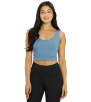 Solid Rib Brami Yoga Crop Top