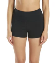 Uphold Solid High Waisted Hot Yoga shorts 1"