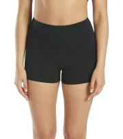 Uphold Solid High Waisted Hot Yoga shorts 1"