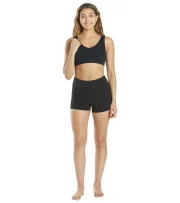 Uphold Solid High Waisted Hot Yoga shorts 1"