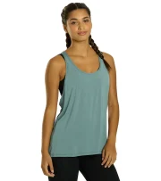 Motion Solid Racer Back Layering Tank