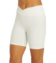 Ribbed V Waist Biker Shorts