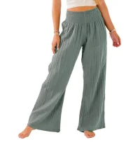 Lotus and Luna Wide Leg Cotton Pants