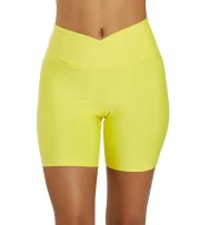 V-Waist Biker Shorts