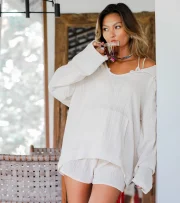 Lotus and Luna Baja Pullover