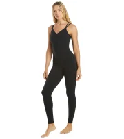 Strappy Back Long Leotard 28"