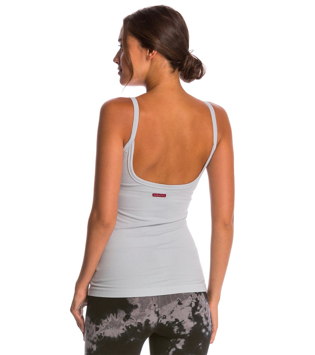 Scoop Back Yoga Tank Top with Bra