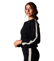 Ease Crew Stripe Sweatshirt